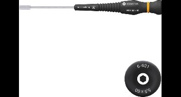 BERNSTEIN Tools for Electronics Dopschroevendraaier ESD Sleutelbreedte (metrisch): 5.5 mm Koplengte: 60 mm