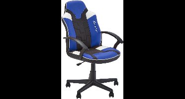 X Rocker Saturn Gamestoel - Kantoorstoel - Zwart/Grijs/Blauw