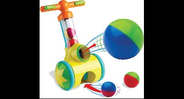 TOMY Rol op & Schiet Loopwagen - Peuterspeelgoed - Looptrainer