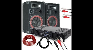 Complete DJ PA set van SkyTec 500W