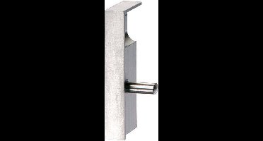 Tisa-Line Eindstukje links voor Aluminium plint (Zilver of RVS klik hier om te kiezen)