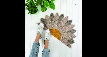 Fisura Deurmat Madeliefje - Daisy kokosvezel - H 40 x B 70 cm