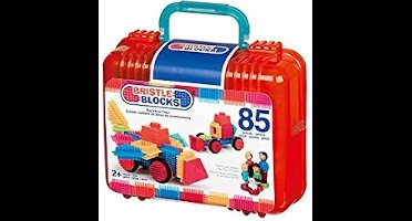 Bristle Blocks Nopper Speelgoed - Bouwstenen met nopjes - 85 stuks - Case