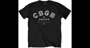 CBGB - Classic Logo Heren Tshirt - M - Zwart