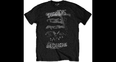 Blondie - Mash Up Heren T-shirt - M - Zwart