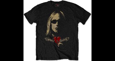 Tom Petty Heren Tshirt -XL- Shades & Logo Zwart