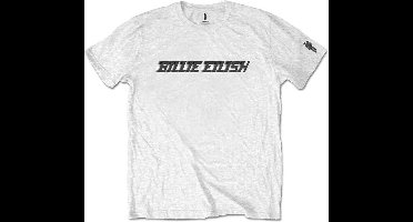 Billie Eilish - Black Racer Logo Heren T-shirt - M - Wit