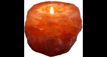 Esspo Roze Himalaya zout theelichthouder natuursteen 800 gram