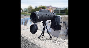 MikaMax Telescoop Smartphone Camera - Telefoonlens & Monoculair - 12x Zoom - Opzetlens voor Foto’s & Video’s - Complete Set