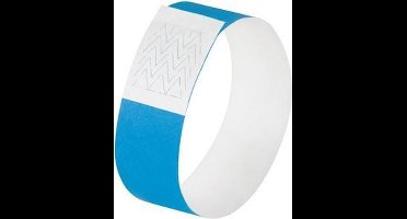 evenementenbandjes Sigel super soft, 255x25mm 520 stuks neon blauw SI-EB221