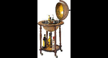 Brulo Wereldbol Globe Globebar Amundsen barglobe