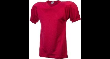 MM - American Football Shirt - Volwassenen - Rood - 3XL