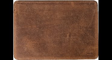 Accezz Leather Laptophoes 15 inch - Laptopsleeve - Cognac