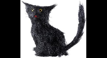 WIDMANN - Zwarte kat decoratie