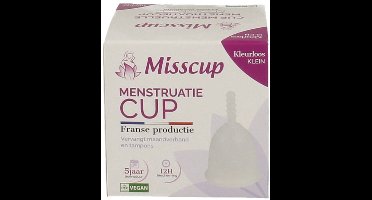 Eco Conseils Misscup Menstruatie Cup Klein Kleurloos (1 stuk)