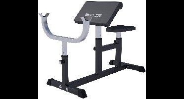 Gorilla Sports Biceps Curlbank - Fitnessbank - Verstelbaar - Zwart