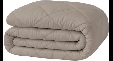 Y-NOT – Dekbed Zonder Overtrek 160x200 – Zomerdekbed – Zacht & Wasbaar – Taupe