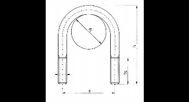 Cybant U M8 20mm Verzinkt Staal - Kramp BS20