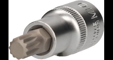 BRILLIANT TOOLS 1/2" Veeltand-bit-dop 55 mm lang M10 - BT022934