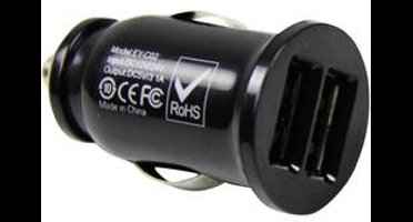 HP Autozubehör 20506 Duo USB-laadstekker 12/24 V Geschikt voor 12 V autostopcontacten, USB 2.0