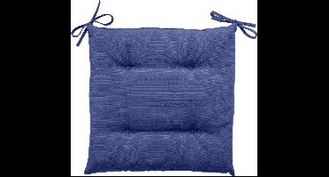 Hespéride Korai Stoelkussen met lintjes - Waterafstotend - Afneembare hoes - 40x40cm - Lavendel
