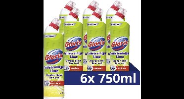 Glorix Toiletreiniger - Zonder Bleek - Lime - 6 flessen x 750 ml - Voordeelverpakking