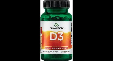 Swanson - Vitamine D3 5000 IE - 250 Softgels