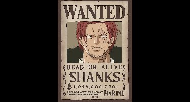 Poster One Piece - Wanted Shanks 38x52cm