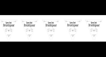 Folat - Vlaggenlijn Leve het Bruidspaar (6 meter)