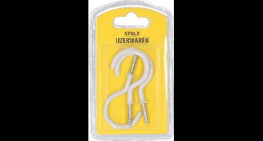 Stolz - Schroefoog wit - 70 mm - 3 stuks -inclusief schroevendraaier