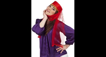 Harem hoed rood (Uitverkoop)