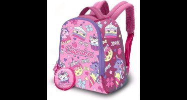 Kids Licensing Kinderrugzak Cupcakes Meisjes 6 Liter Neopreen Roze