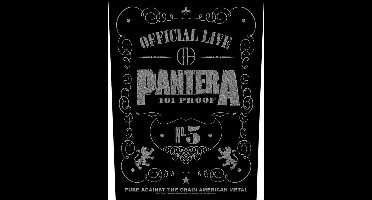 Pantera - 101 Proof Rugpatch - Zwart