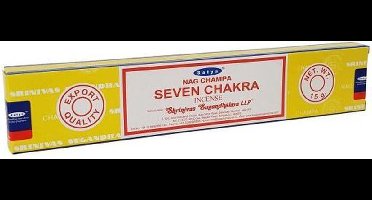 Wierookstokjes Satya Seven Chakra (los pakje van 15 gram)