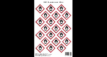 Pictogram sticker A90 Nooduitgang rechts - 50x50mm 15 stickers op 1 vel
