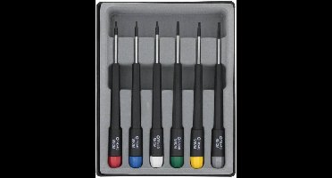 Donau Elektronik Schroevendraaierset Elektronica en fijnmechanica 6-delig Binnen-zesrond (TX)