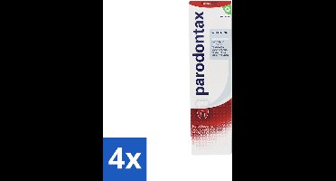 4 x Parodontax - Tandpasta - Whitening - 75ml - Tandpasta - Tanden Witter Maken - Tandplak Verwijderen - Bloedend Tandvlees - Fluoride