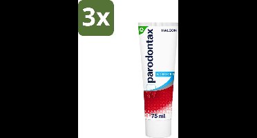 3 x Parodontax - Tandpasta - Fluoride Vrij - 75ml - Fluoridevrije Tandpasta - Mondgezondheid - Tandvleesbescherming - Tandplakverwijdering - Bloedend Tandvlees