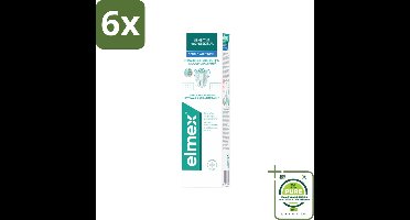 Elmex Tandpasta Sensitive Professional Gentle Whitening 75 ml - Voordeelverpakking - 6 stuks - Gevoelige tanden - Tandpasta whitening