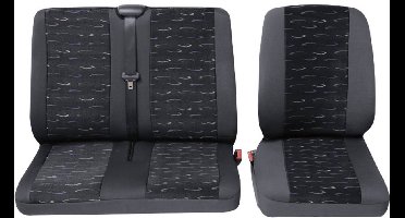 HP Autozubehör 22905 Schonbezug Transporter Profi2 1E+1D Autostoelhoes Polyester Blauw Bestuurder, Passagier, Dubbele s