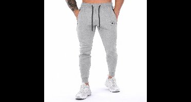 MW® - Trainingsbroek Heren - Joggingbroek Heren - Lange Trainingsbroek - Fitnessbroek - Grijs L