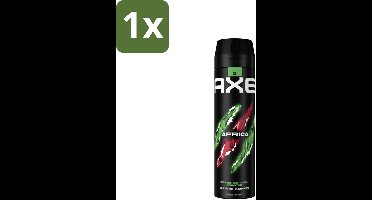 1 x AXE - Deodorant Spray - Africa - Sinaasappel & Sandelhout - Verleidelijk Fris - 200 ml - Deodorant Spray - Geur - Zink-Zap - 48 Uur Bescherming - Sinaasappel En Sandelhout