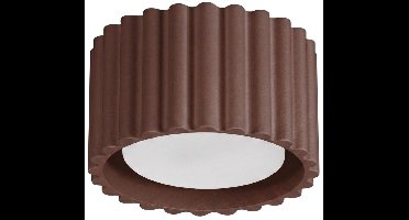 Sollux Lighting Plafondlamp AURA - Gx53 - bruin - aluminium - 10x10x6cm