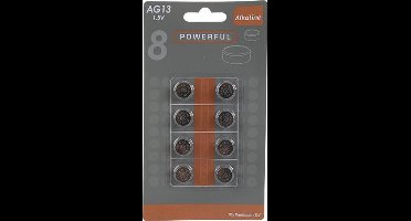 Powerful AG13 LR44 Knoopcel 1,5V - 8 stuks