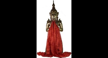 Tibetaanse luxe Katha sjaal rood XL (240 cm) (2 stuks)