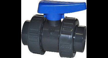 Effast Kogelkraan PVC Binnendraad 1" Dubbele Wartel