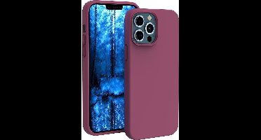Hoesje Geschikt voor iPhone 13 Pro – Liquid siliconen backcover – Wijn Rood