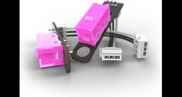 Endgame Gear OP1 Switch Set HNCHK 150m - Muis schakelaar - 60-70gf - set van 2 - paars, zwart