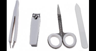 Tom Manicureset 4-delig Wit