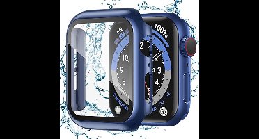 Hoesje Geschikt voor Apple WatchDonkerblauw - watch case 40 mm - apple watch